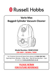 Russell Hobbs Vario Max RHBCV2502 Manual