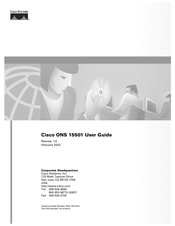 Cisco ONS 15501 User Manual