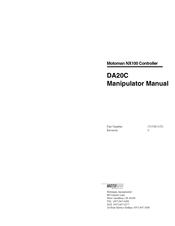 Motoman DA20C Manipulator Manual