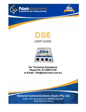 NatComm DS6 User Manual