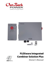 Alpha Group OutBack Power FLEXware Integrated Combiner Solution Plus Owner's Manual