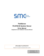 SMC Networks FieldServer FS-8700-60 Gardner Denver Driver Manual