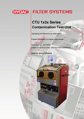 HYDAC FILTER SYSTEMS CTU 1x3x Series Operating And Maintenance Instructions Manual