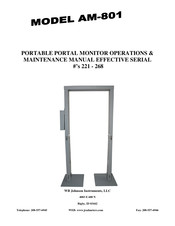 WB Johnson Instruments AM-801 Operation & Maintenance Manual