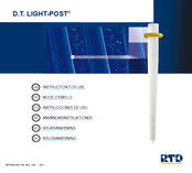 rtd D.T. LIGHT-POST Instructions For Use Manual