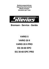 Stierius VARIO 5 Operating Instructions Manual