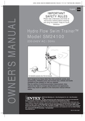 Intex Hydro Flow Swim Trainer SM24100 Owner's Manual