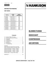 HANKISON HBP600 Instruction Manual