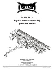 Landoll 7833 Operator's Manual
