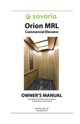Savaria Orion MRL Owner's Manual