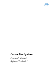 Roche Cedex Bio System Operator's Manual