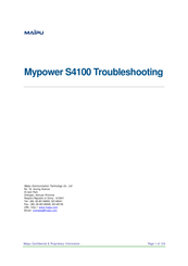 Maipu MyPower S4100 Series Troubleshooting Manual