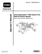Toro Groundsmaster 31905 Operator's Manual