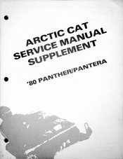 Arctic Cat Panther 1980 Service Manual Supplement