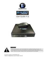 Rushworks A-LIST STREAMSTER User Manual