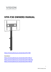 Vision VFM-F30/W Owner's Manual