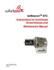 uAvionix tailBeacon STC Instructions For Continued Airworthiness And Maintenance Manual