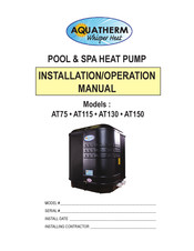 Aquatherm AT115 Installation & Operation Manual