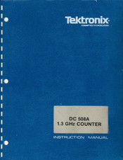 Tektronix DC 508A Instruction Manual