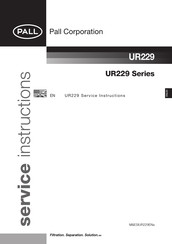 Pall UR229H Series Service Instructions Manual