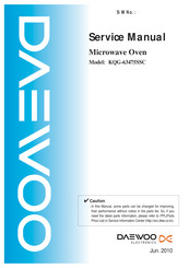 Daewoo KQG-63475SSC Service Manual
