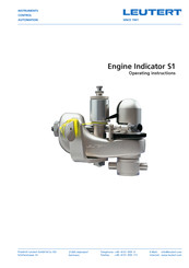 Leutert Engine Indicator S1 Operating Instructions Manual