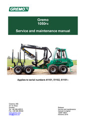 GREMO 1050F4 Service And Maintenance Manual