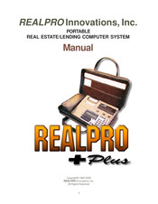 REALPRO INNOVATIONS REALPRO PLUS Manual