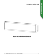 Adaptive Micro Systems Alpha 4000 RGB MNS B Series Installation Manual