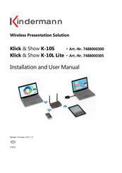Kindermann Klick & Show K-10S Installation And User Manual