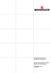 Baumuller AGN 100 Commissioning Manual And Maintenance Instructions
