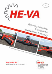 HE-VA Vip-Roller NG 5,4m Operating Instructions Manual