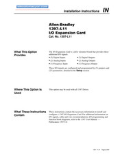 Allen-Bradley 1397-L11 Installation Instructions Manual