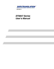 Data Translation DT9847-2-2 User Manual