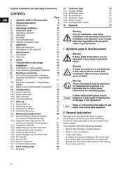 Grundfos DP 10.50 Original Installation And Operating Instructions