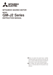 Mitsubishi Electric GM-J2 Series Instruction Manual