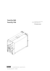 Fronius TransTig 1600 Operating Instructions And Spare Parts List