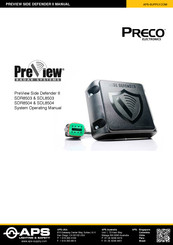 Preco SDL8504 Operating Manual