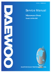 Daewoo KOR-63B5 Service Manual