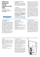 Barthelme Chromoflex Pro Series Instruction Manual
