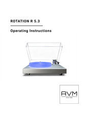 AVM ROTATION R 5.3 Operating Instructions Manual