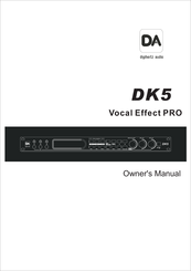 Digihertz Audio DK5 Vocal Effect PRO Owner's Manual
