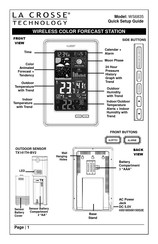 La Crosse Technology WS6835 Quick Setup Manual
