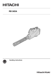 Hitachi RB 36DA Handling Instructions Manual