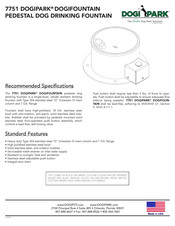 DOGIPARK DOGIFOUNTAIN 7751 Installation & Operation Manual