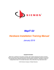 Siemon MapIT G2 Hardware Installation Training Manual