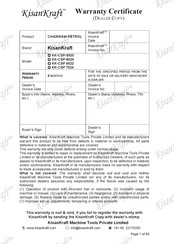 KISANKRAFT KK-CSP-5920 Operation Manual