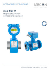 Mecon mag-flux T4 Operating Instructions Manual