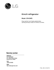 LG Kimchi GR-K24PS User Manual