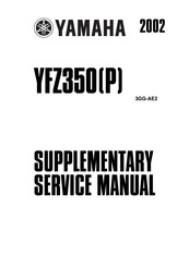 Yamaha YFZ350(P) 2002 Supplementary Service Manual